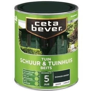 Cetabever Dekkend Schuur & Tuinhuis Beits Donker Groen 605 0,75 Liter