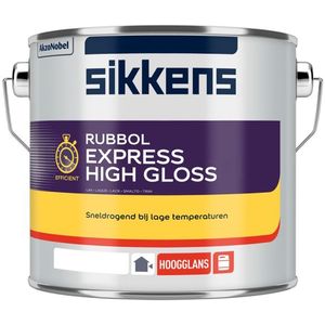 Sikkens - Rubbol Express - Hoogglans Lak - Wit - 2,5 Liter