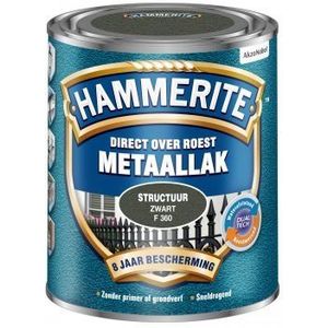 Hammerite metaallak structuur mat zwart 750ml - Klusspullen kopen? |  Laagste prijs online | beslist.nl