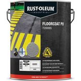 Rust-Oleum - 7200NS Floorcoat PU - Zilvergrijs Hoogglans - AntiSlip - 5L