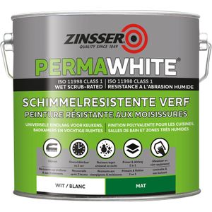 Zinsser Perma-white Badkamermuurverf Schimmelbestendig 10 Liter