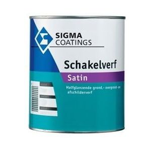 Sigma Schakelverf Satin 2,5 Liter Maak Uw Keuze: 100% Wit