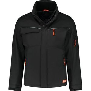 WorkMan - Softshell Jacket Winter - Jack - Zwart - Winddicht en Waterafstotend