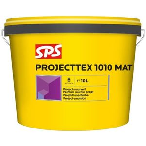 SPS Projecttex 1010 Mat Muurverf - Wit - 10L