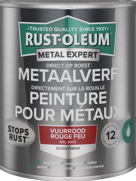 Rust-Oleum - Metaalverf - Hoogglans - Watergedragen - Corrosiebestendig