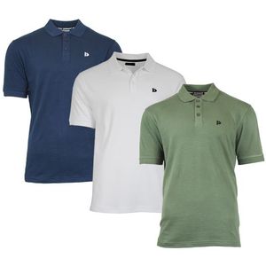 Donnay Donnay Heren - 3-Pack - Polo shirt Noah - Navy / Wit / Legergroen