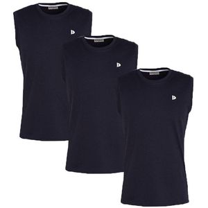 Donnay Donnay Heren - 3-Pack - Mouwloos T-shirt Stan - Donkerblauw