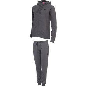 Donnay Donnay Dames - Joggingsuit Ilse - Donkergrijs Gemêleerd