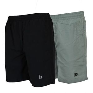 Donnay Donnay Heren - 2-Pack - Korte sportbroek Ian - Zwart & Jungle Green