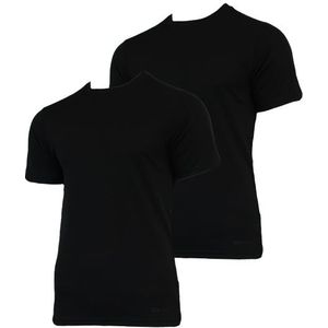 Campri Campri Heren - 2-Pack - Thermo shirt korte mouw - Zwart