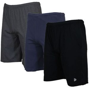 Donnay Donnay Heren - 3-Pack - Korte joggingbroek Roy - Donkergrijs/Navy/Zwart