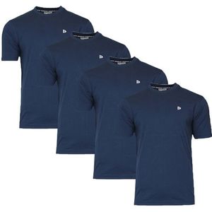 Donnay Donnay Heren - 4-Pack - T-Shirt Vince - Donkerblauw