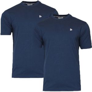 Donnay Donnay Heren - 2-Pack - T-Shirt Vince - Navy