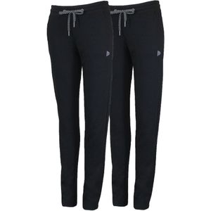Donnay Donnay Dames - 2-Pack - Joggingbroek rechte pijp Lily - Zwart