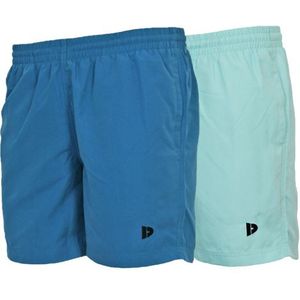 Donnay Donnay Heren - 2-Pack - Kort Sport/zwemshort Toon - Petrol Blue & Aruba Blue