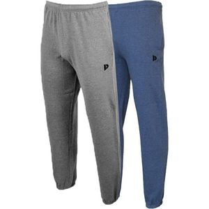 Donnay Donnay Heren - 2-Pack - Joggingbroek Alec - Zilvergrijs & Donkerblauw