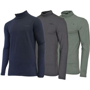 Campri - Skipully - Wintersportpully - Navy/Charcoal-marl/Jungle green