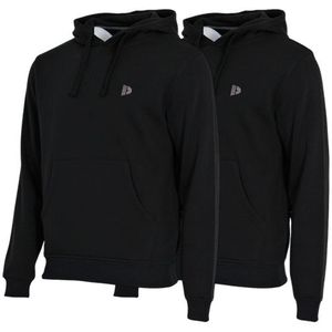 Donnay Donnay Heren - 2-Pack - Sweater met capuchon Sem - Zwart
