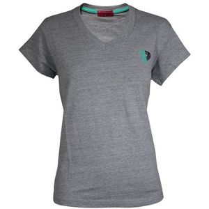 Donnay Donnay Dames - T-shirt V-neck - Midden grijs gemêleerd