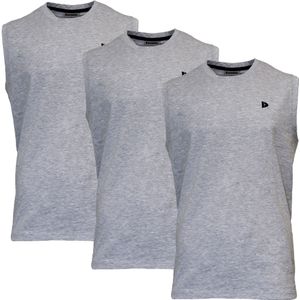 Donnay Donnay Heren - 3-Pack - Mouwloos T-shirt Stan - Lichtgrijs gemêleerd