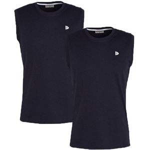 Donnay Donnay Heren - 2-Pack - Mouwloos T-shirt Stan - Donkerblauw