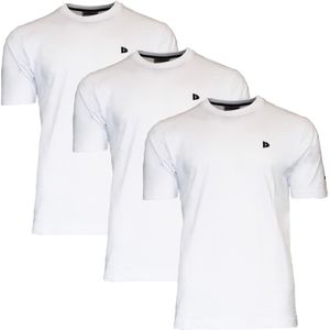 Donnay Donnay Heren - 3-Pack - T-Shirt Vince - Wit