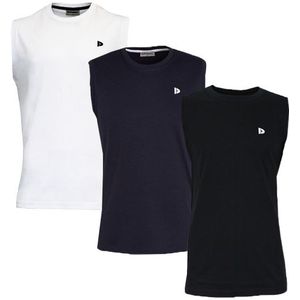 Donnay Donnay Heren - 3-Pack - Mouwloos T-shirt Stan - Wit/Navy/Zwart