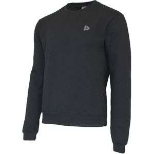 Donnay Donnay Heren - Fleece Crew Sweater Dean - Zwart