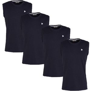 Donnay Donnay Heren - 4-Pack - Mouwloos T-shirt Stan - Donkerblauw