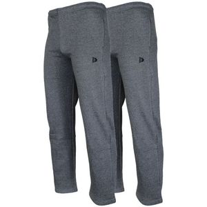 Donnay Donnay Heren - 2-Pack - Joggingbroek Wess - Donkergrijs gemêleerd