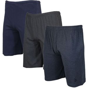 Donnay Donnay Heren - 3-Pack - Korte joggingbroek Roy - Navy/Donkergrijs/Blue marl