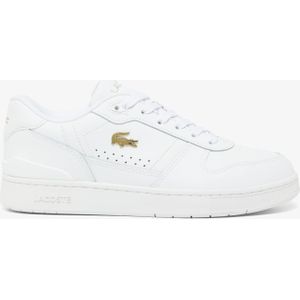 Lacoste Damen-Sneakers T-Clip Set aus Leder - CEMENT/TANNIN-PORT CHINE- Size 35.5