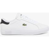 Lacoste Herren-Sneakers Powercourt aus Leder - WHITE/BLACK Size 41