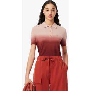 Lacoste Classic Fit-Polohemd aus Strickware mit Ombré-Effekt - Braun / Beige Size 36
