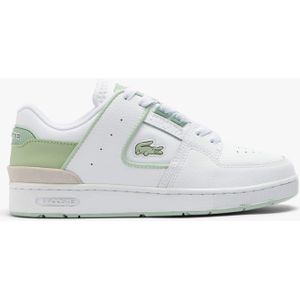 Lacoste Damen-Sneakers Court Cage aus Leder - WHITE/GREEN Size 40