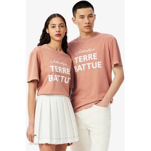Lacoste T-Shirt Garros Edition in Sandfarben - Hellbraun Size S