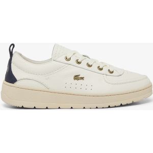 Lacoste Herren-Sneakers Roland-Garros Edition Baseshot aus Leder - OFF WHITE/NAVY Size 43
