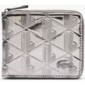 Lacoste Silberne Brieftasche The Blend mit Reißverschluss - SILVER BLACK Size One Size