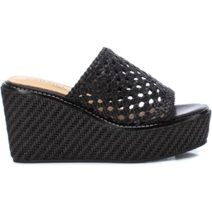 Carmela für Damen. 16148303-NEGRO Ledersandalen 161483 schwarz (36), 8 bis 10 cm, Keine, Lässig
