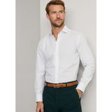 Hackett London für Herren. HM3010214 Mini Polka Slim Fit Hemd weiß (S), Lässig, Baumwolle, Langarm