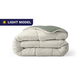 Zelesta - Royalbed Light - 2-in-1 Zomerdekbed - Groen & Crème - Hypoallergeen & Wasbaar