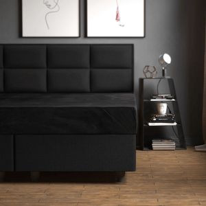 Sleeptime Velvet Hoeslaken - DE MEEST ZACHTE HOESLAKEN - 180x200 - Zwart