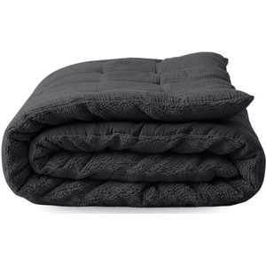 Zelesta - Teddy Katoen Mousseline - Dekbed - Anthracite