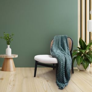 Zelesta Fleecebed Deken - Groengrijs