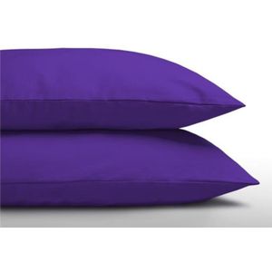 Dreamhouse - Kussenslopen (2 in 1 Set) - Katoen - 60x70 cm - Paars