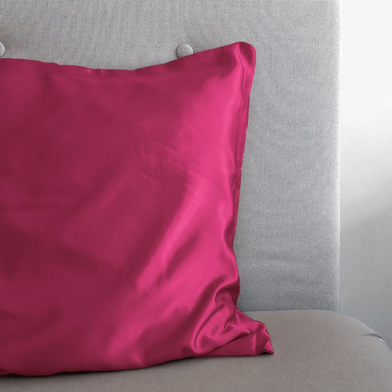 Sleeptime - Satijnen Kussensloop - Felroze - 60x70 cm - 2 Stuks