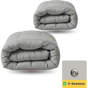 Zelesta - Wonderbed 4 Seasons Double - Katoen - Morning Grey