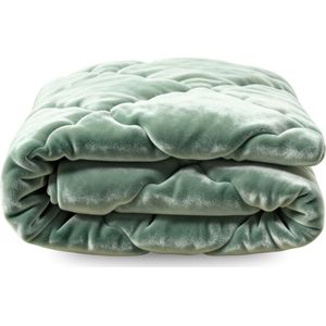 Zelesta - Flanel Uni - Dekbed - Donker Groen