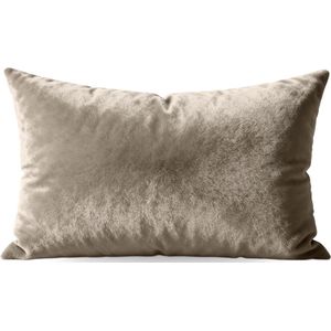 Zelesta - Flanel Uni - Kussenslopen - Taupe - Set van 2