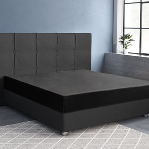 Primaviera Deluxe Satijnen - Hoeslaken - 180 x 220 - Zwart